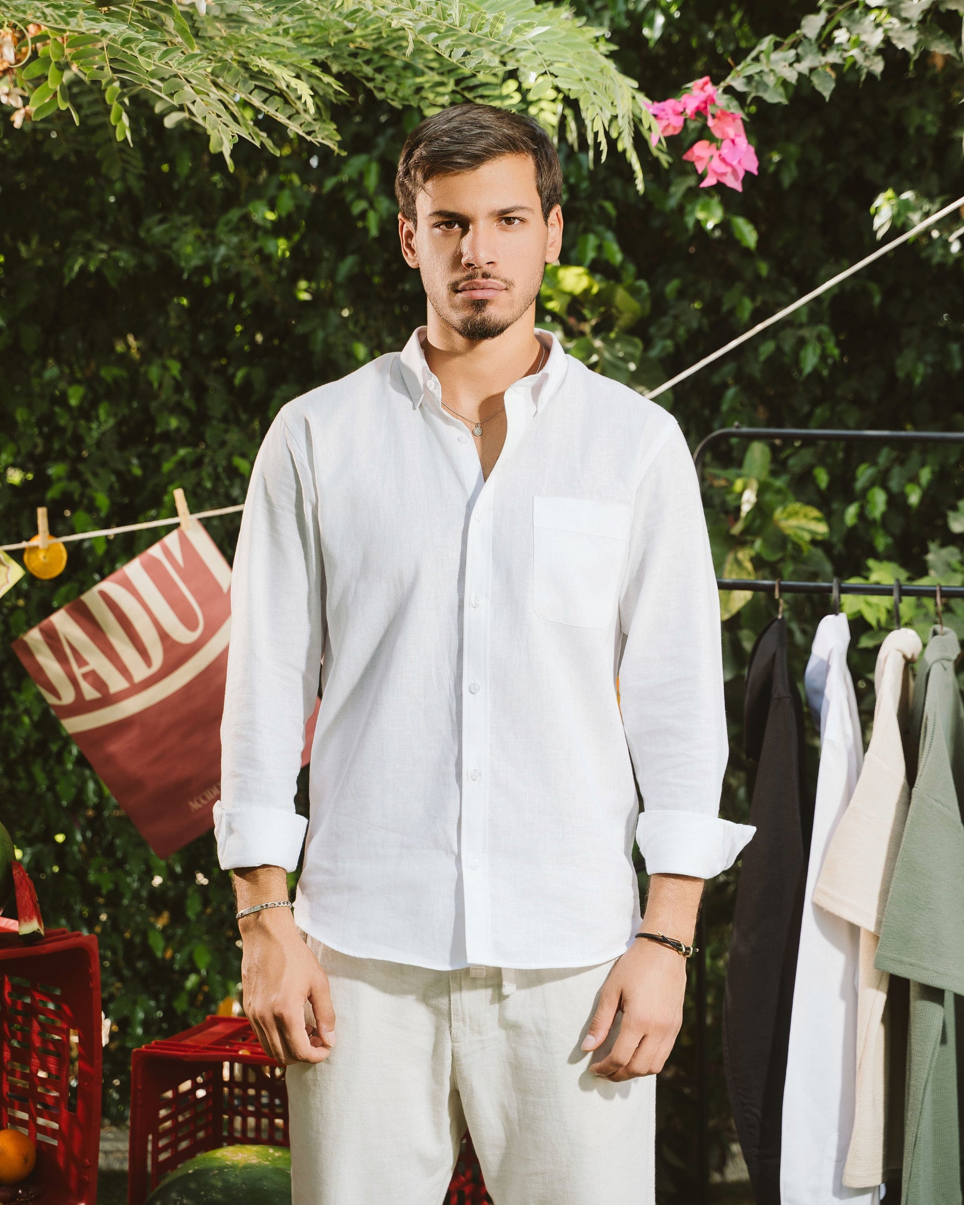 White Linen Shirt