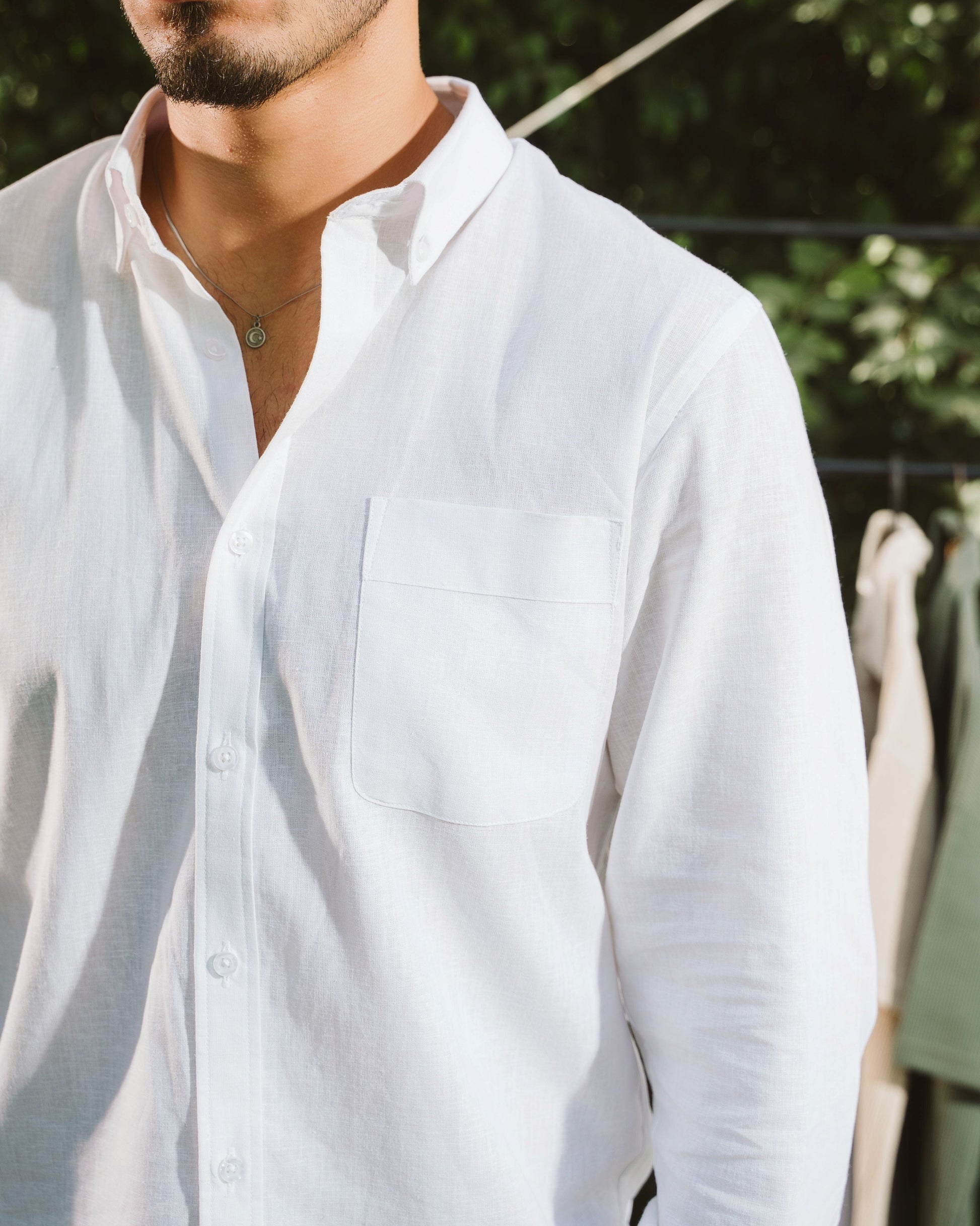 White Linen Shirt