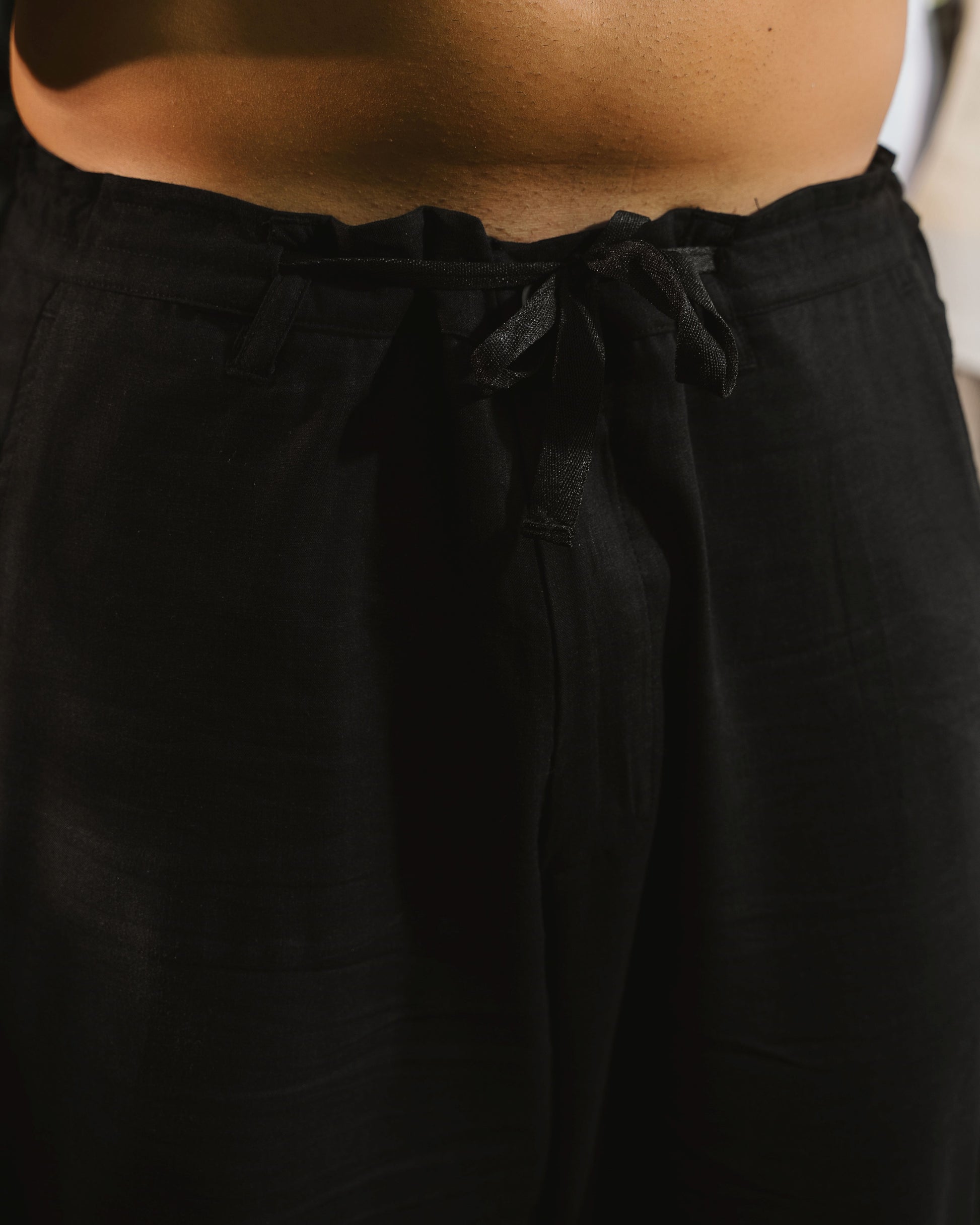 Black Linen Pants