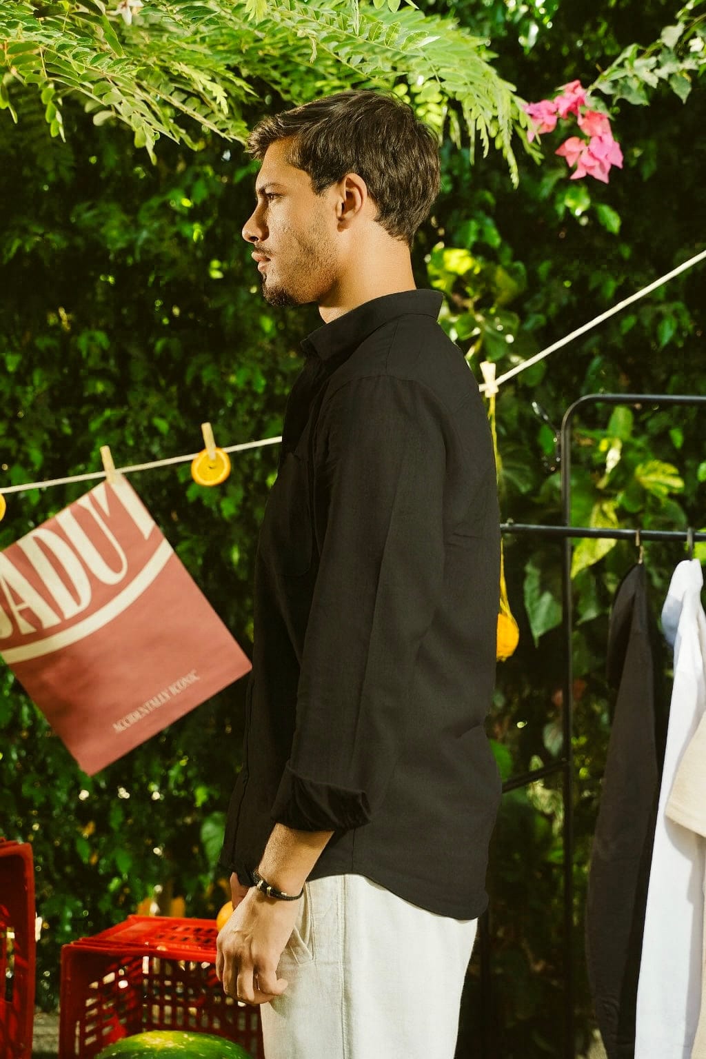 Black Linen Shirt